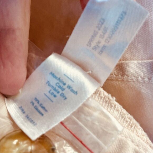 Marine Layer Bridget Slim Wide Leg Crop Peach Whip 8 Petite $128 Coastal Pants - Picture 5 of 10